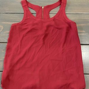 Cute Red Tank with zipper back